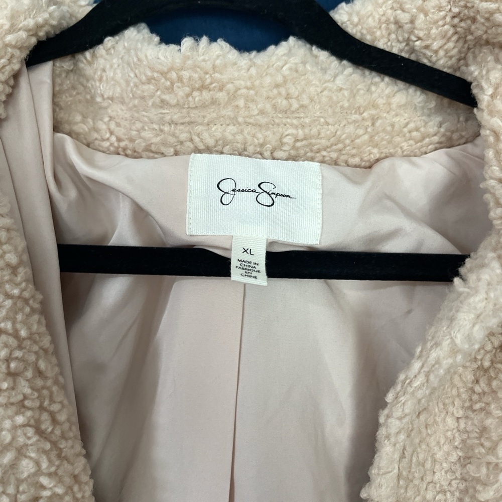 Jessica Simpson Cream Sherpa Jacket